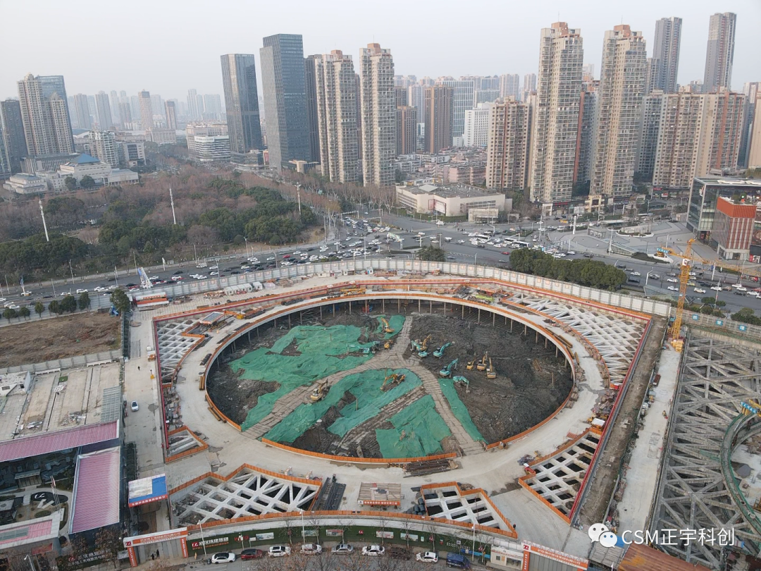 2023完美开端！上海金泰SMC工法钻机助力武汉广电全媒体中心项目